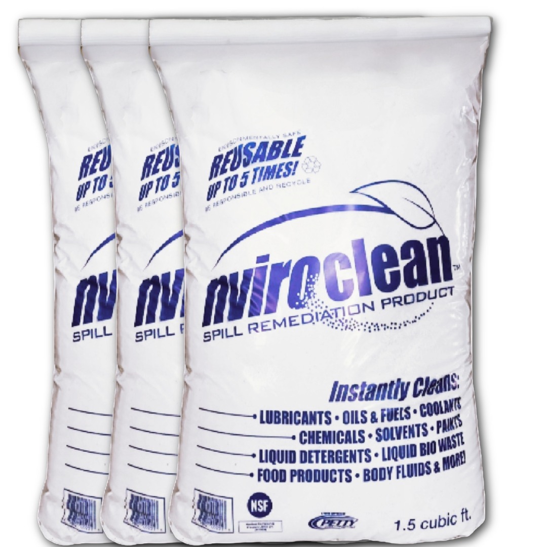 NL1.5-3: Nviroclean SAE Spill Cleanup Powder | 1.5CF - 3 Pack